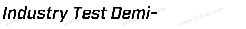 Industry Test Demi字体转换